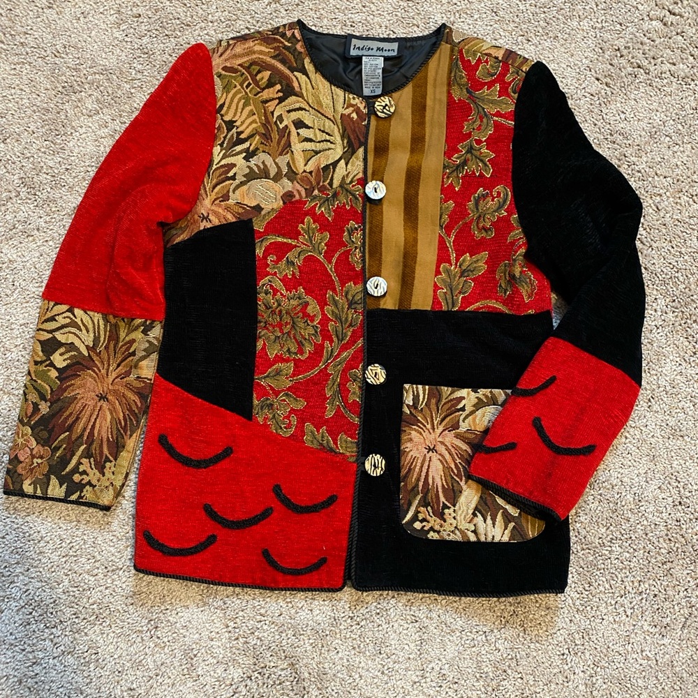 Indigo Moon Patchwork Jacket - image 1